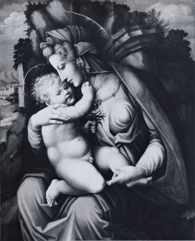 The Baltimore Museum of Art — Painting, Italian, 16th century. Ubertini, Francesco (Bacchiacca). Madonna and Child — insieme